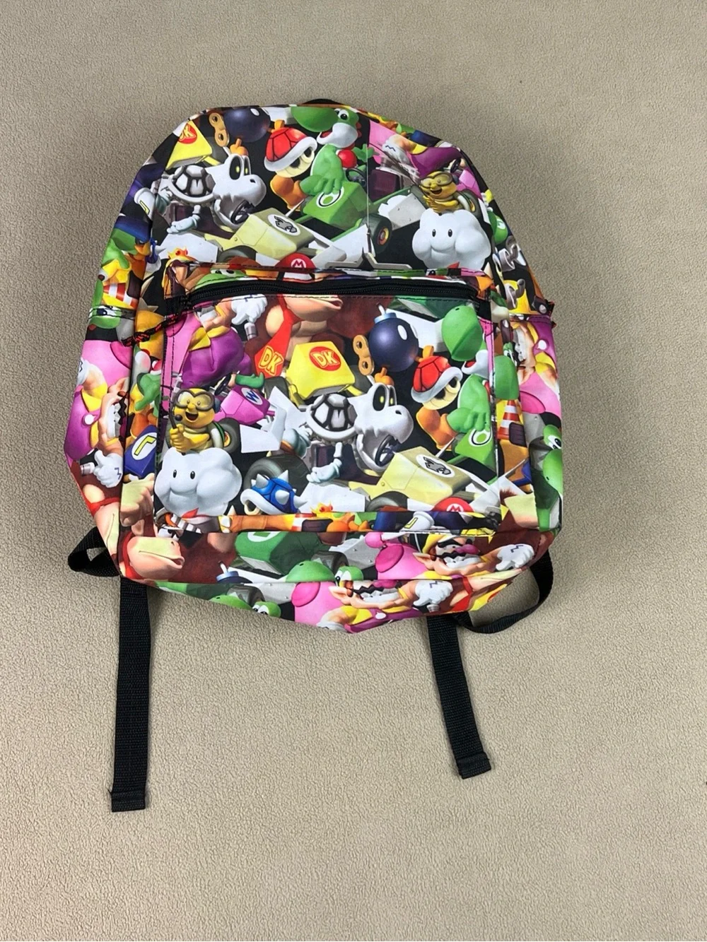 Mario Kart Backpack. Nintendo, Donkey Kong, Toad, Yoshi. School Bag